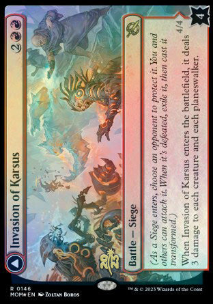 Invasion of Karsus // Refraction Elemental [March of the Machine Prerelease Promos] | Enigma On Main