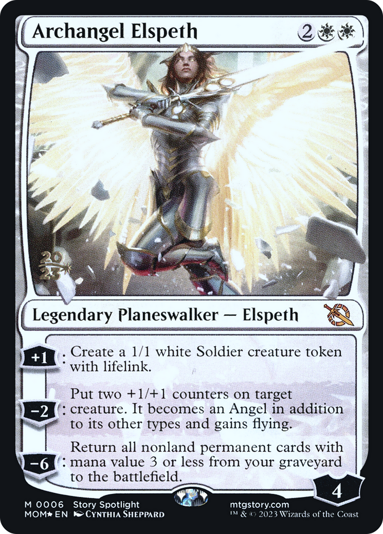Archangel Elspeth [March of the Machine Prerelease Promos] | Enigma On Main
