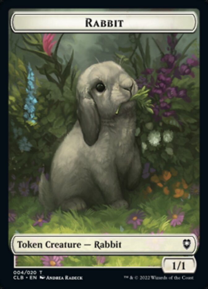 Rabbit Token [Commander Legends: Battle for Baldur's Gate Tokens] | Enigma On Main