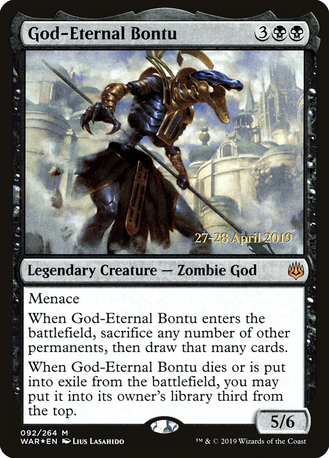 God-Eternal Bontu  [War of the Spark Prerelease Promos] | Enigma On Main