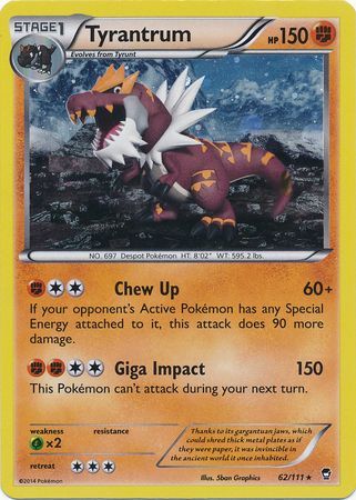 Tyrantrum (62/111) (Cosmos Holo) [XY: Furious Fists] | Enigma On Main