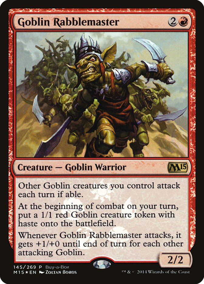 Goblin Rabblemaster (Buy-A-Box) [Magic 2015 Promos] | Enigma On Main