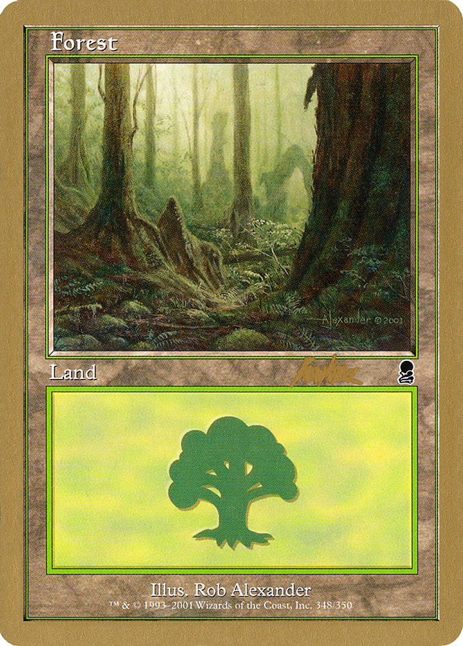 Forest (bk348) (Brian Kibler) [World Championship Decks 2002] | Enigma On Main