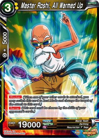 Master Roshi, All Warmed Up (BT5-087) [Miraculous Revival] | Enigma On Main