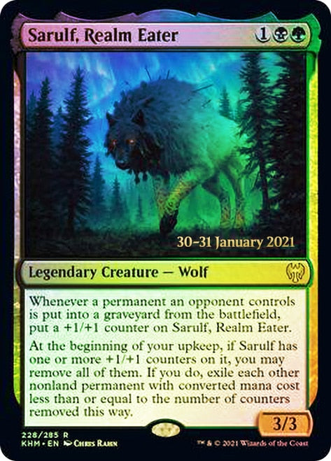 Sarulf, Realm Eater  [Kaldheim Prerelease Promos] | Enigma On Main