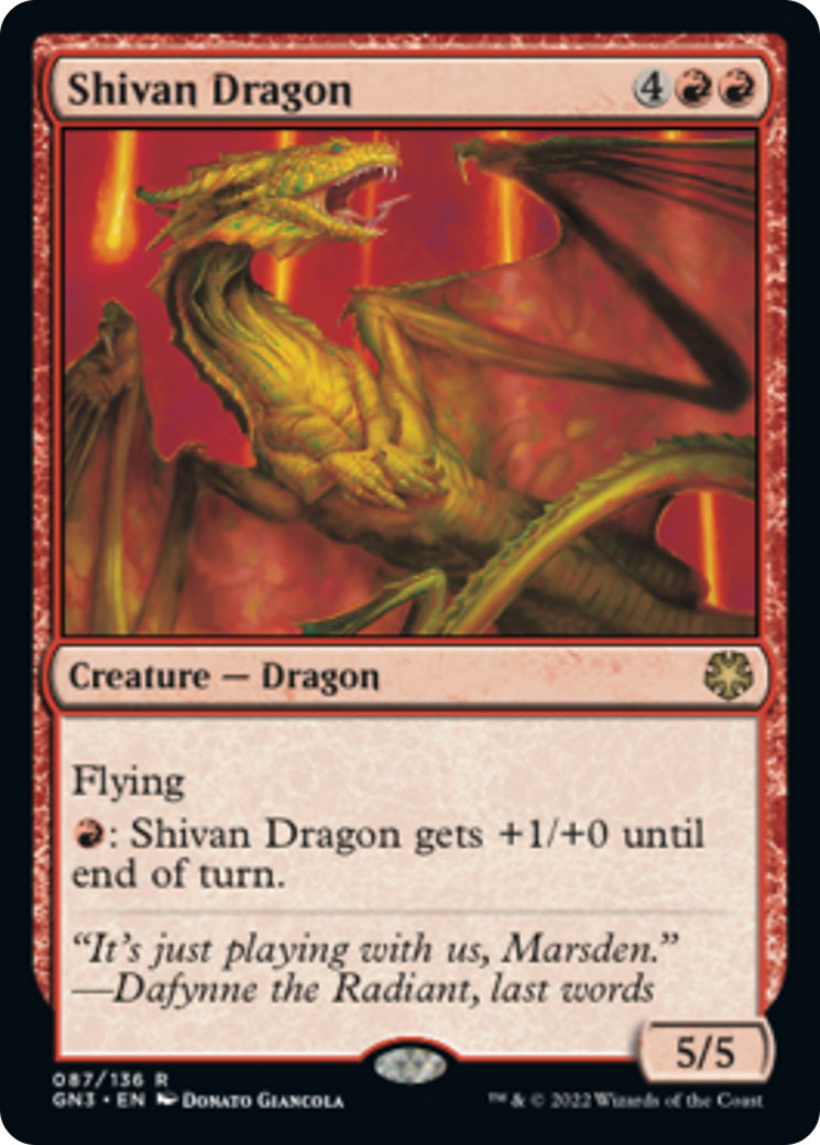 Shivan Dragon [Game Night: Free-for-All] | Enigma On Main