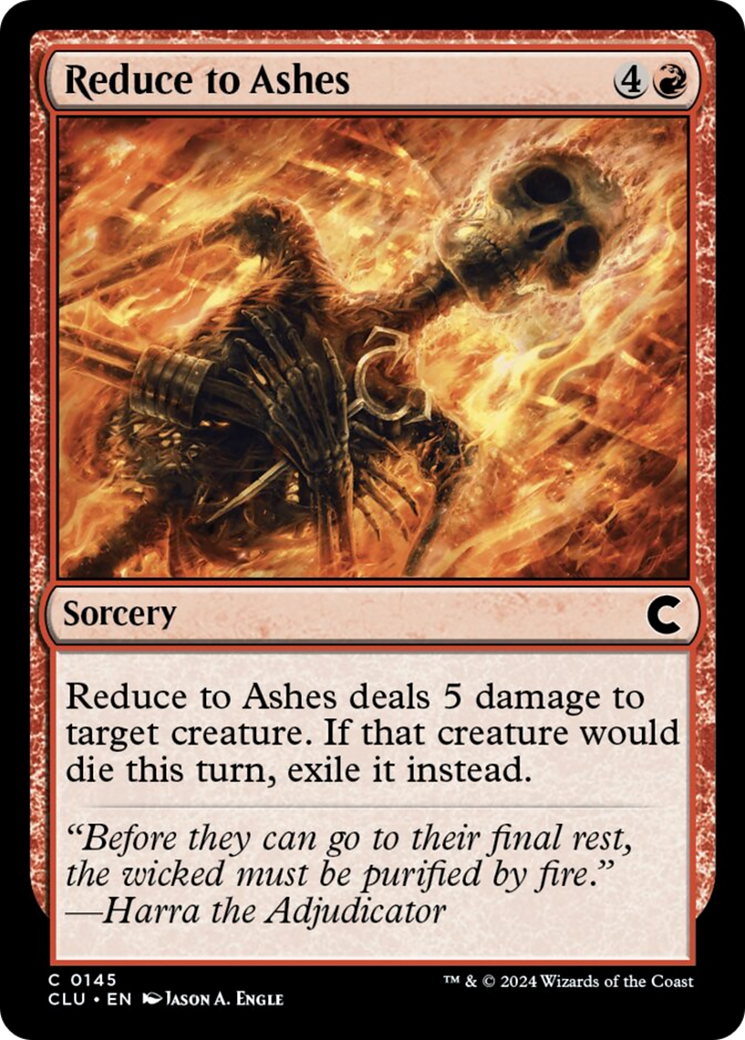 Reduce to Ashes [Ravnica: Clue Edition] | Enigma On Main