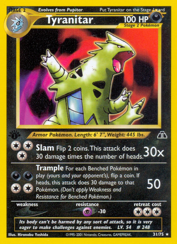 Tyranitar (31/75) [Neo Discovery 1st Edition] | Enigma On Main