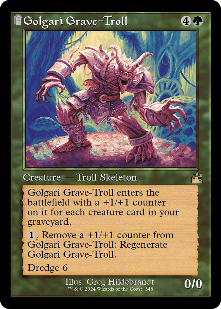 Golgari Grave-Troll (Retro Frame) [Ravnica Remastered] | Enigma On Main