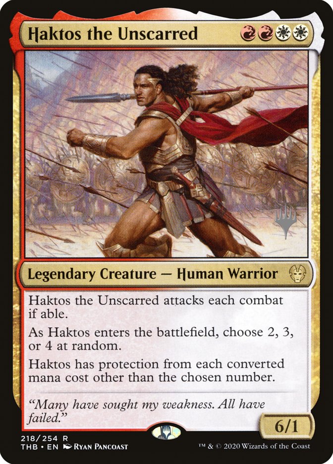 Haktos the Unscarred (Promo Pack) [Theros Beyond Death Promos] | Enigma On Main