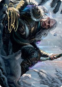 Jorn, God of Winter Art Card (Gold-Stamped Signature) [Kaldheim: Art Series] | Enigma On Main