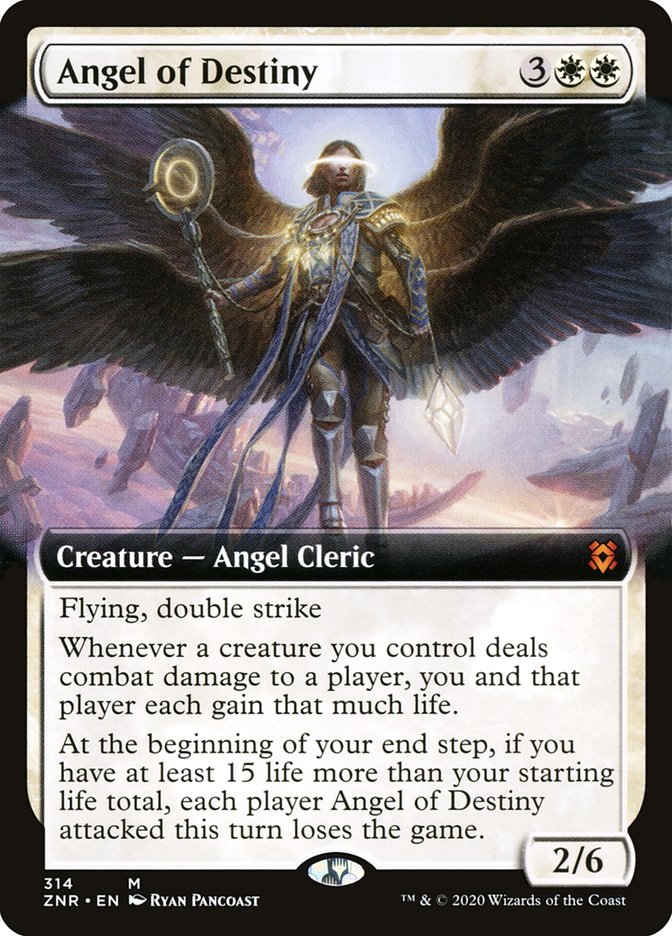 Angel of Destiny (Extended Art) [Zendikar Rising] | Enigma On Main