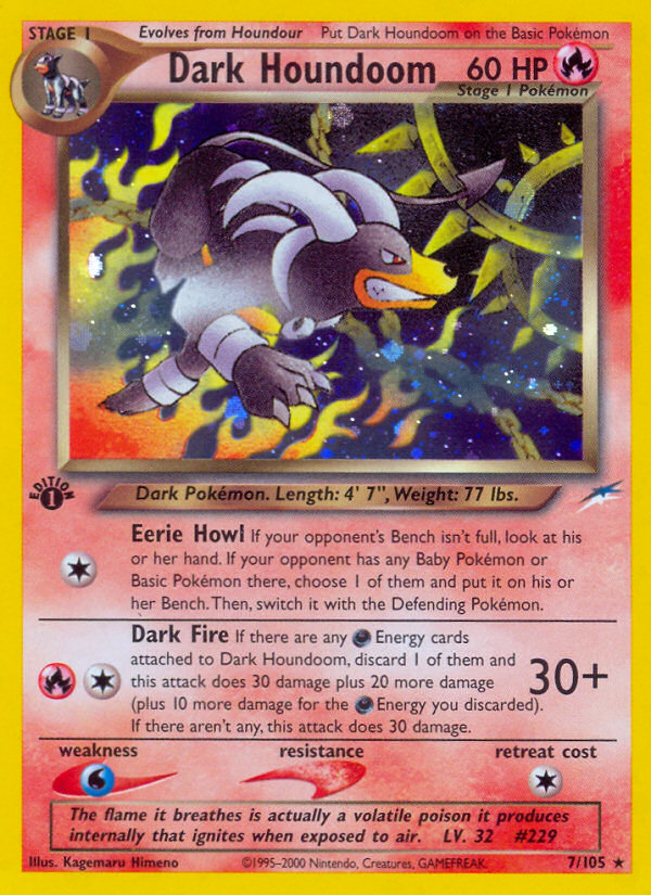 Dark Houndoom (7/105) [Neo Destiny 1st Edition] | Enigma On Main