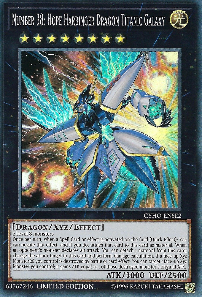 Number 38: Hope Harbinger Dragon Titanic Galaxy [CYHO-ENSE2] Super Rare | Enigma On Main