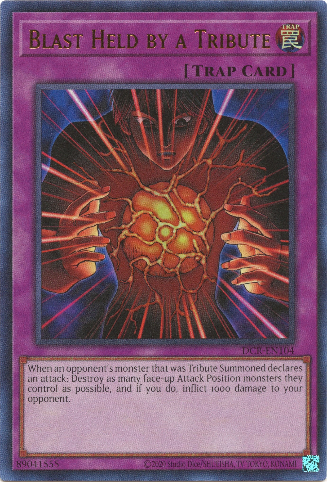 Blast Held by a Tribute (25th Anniversary) [DCR-EN104] Ultra Rare | Enigma On Main