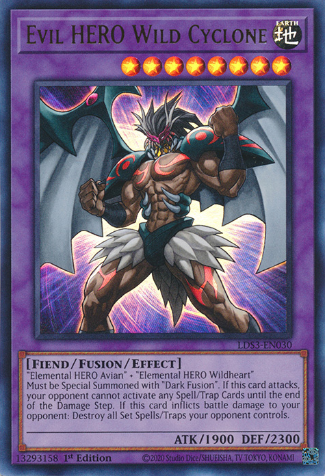 Evil HERO Wild Cyclone [LDS3-EN030] Ultra Rare | Enigma On Main