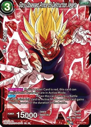 Glory-Obsessed Prince of Destruction Vegeta [P-063] | Enigma On Main