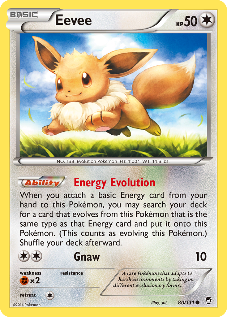 Eevee (80/111) [XY: Furious Fists] | Enigma On Main