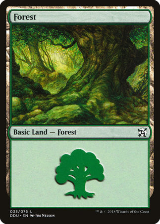 Forest (33) [Duel Decks: Elves vs. Inventors] | Enigma On Main