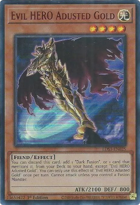 Evil HERO Adusted Gold (Red) [LDS3-EN025] Ultra Rare | Enigma On Main