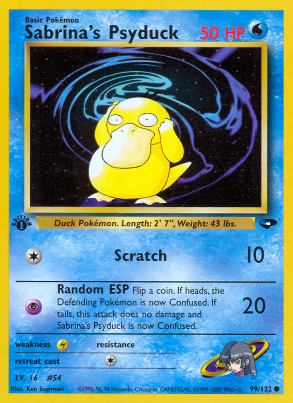 Sabrina's Psyduck (99/132) [Gym Challenge 1st Edition] | Enigma On Main