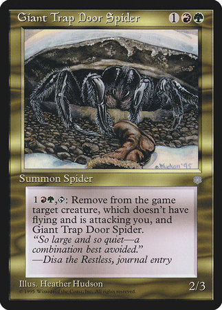 Giant Trap Door Spider [Ice Age] | Enigma On Main