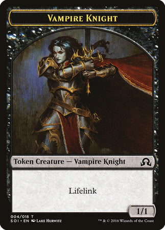 Vampire Knight Token [Shadows over Innistrad Tokens] | Enigma On Main