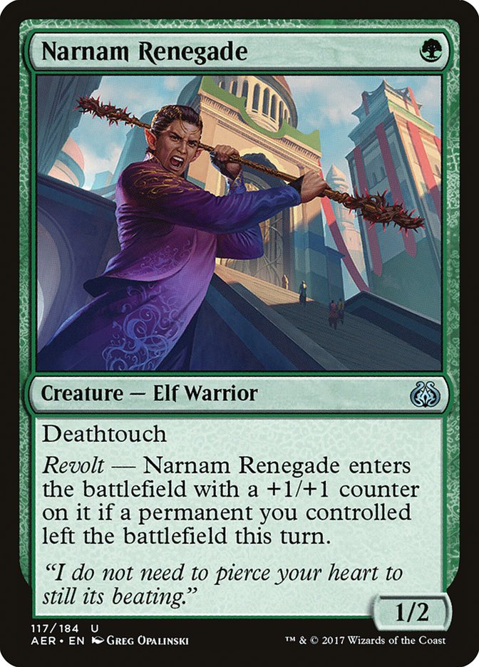 Narnam Renegade [Aether Revolt] | Enigma On Main