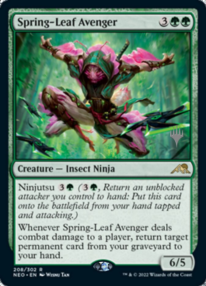 Spring-Leaf Avenger (Promo Pack) [Kamigawa: Neon Dynasty Promos] | Enigma On Main