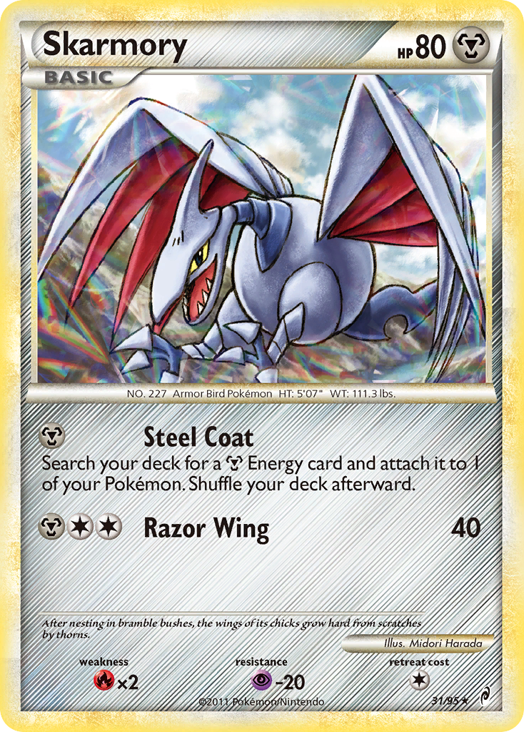 Skarmory (31/95) [HeartGold & SoulSilver: Call of Legends] | Enigma On Main