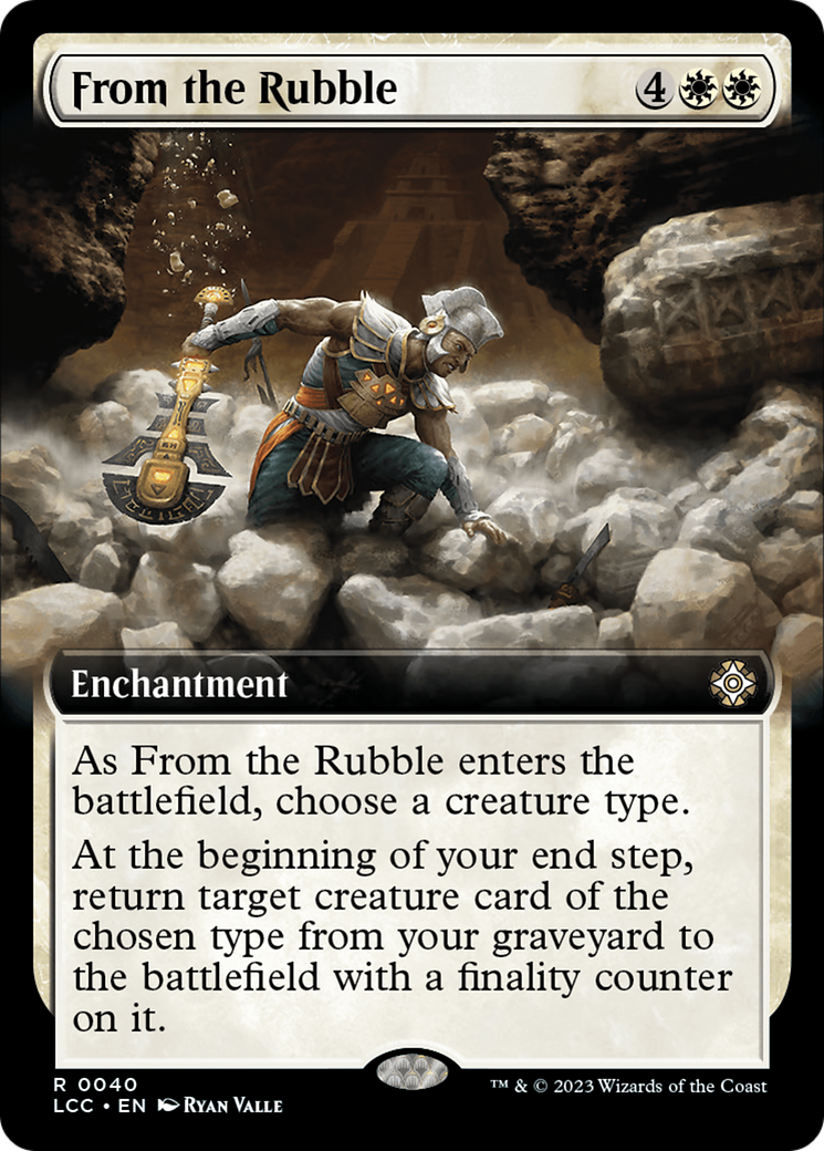 From the Rubble (Extended Art) [The Lost Caverns of Ixalan Commander] | Enigma On Main