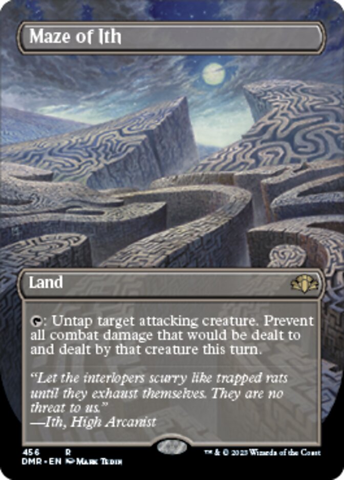 Maze of Ith (Borderless Alternate Art) [Dominaria Remastered] | Enigma On Main