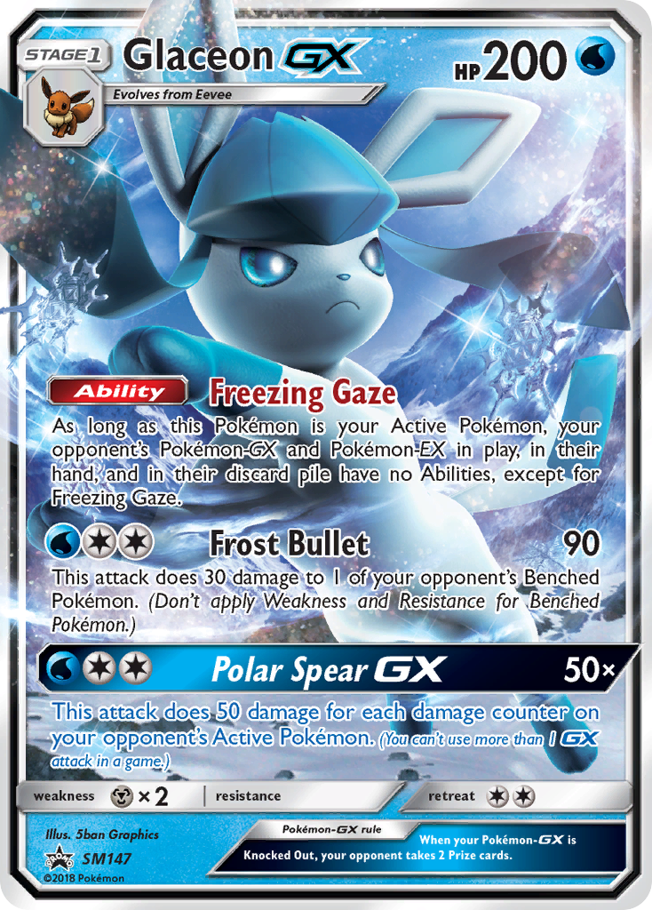 Glaceon GX (SM147) [Sun & Moon: Black Star Promos] | Enigma On Main