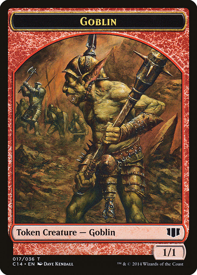 Goblin // Goat Double-sided Token [Commander 2014 Tokens] | Enigma On Main