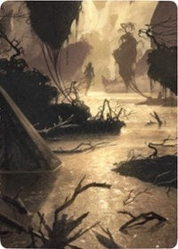 Murkwater Pathway Art Card [Zendikar Rising Art Series] | Enigma On Main