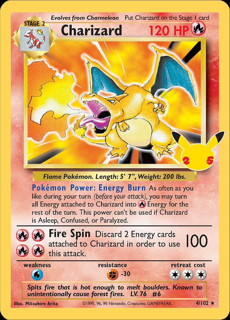 Charizard (4/102) [Celebrations: 25th Anniversary - Classic Collection] | Enigma On Main