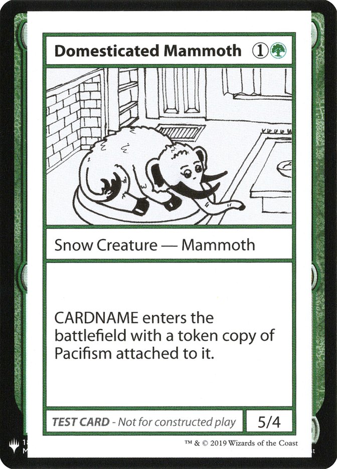 Domesticated Mammoth [Mystery Booster Playtest Cards] | Enigma On Main