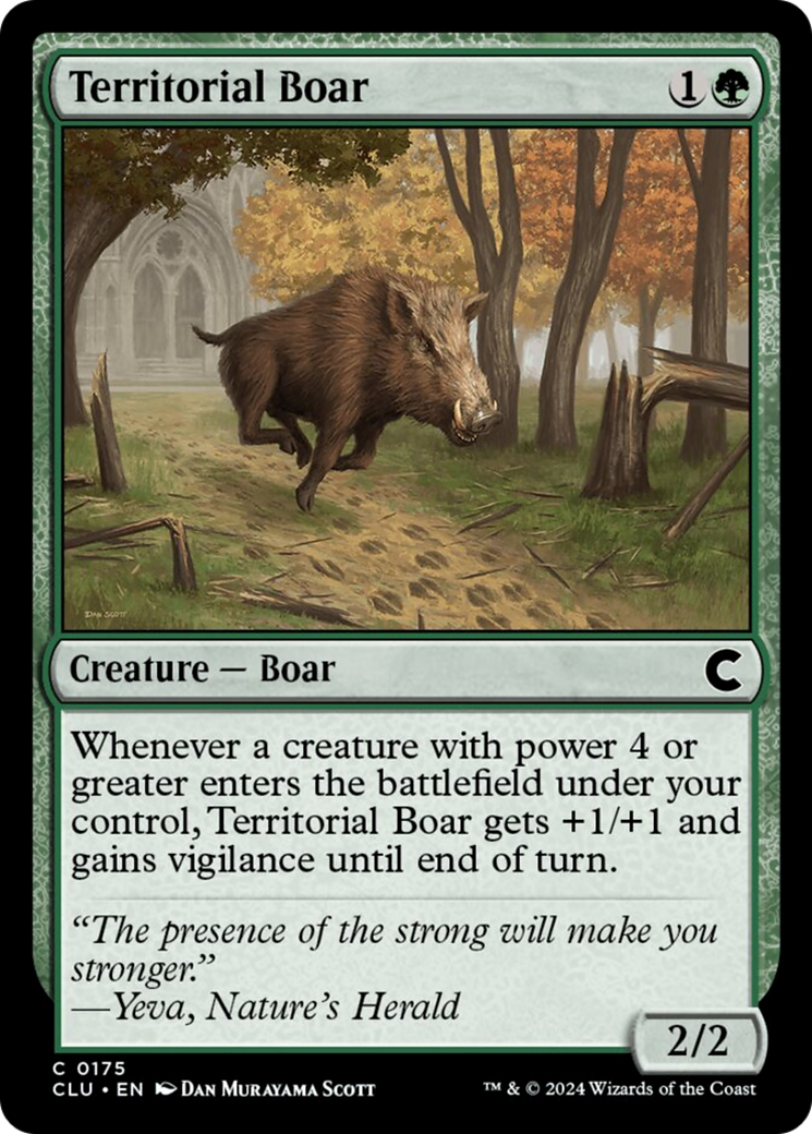 Territorial Boar [Ravnica: Clue Edition] | Enigma On Main