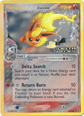 Flareon (5/113) (Delta Species) (Stamped) [EX: Delta Species] | Enigma On Main