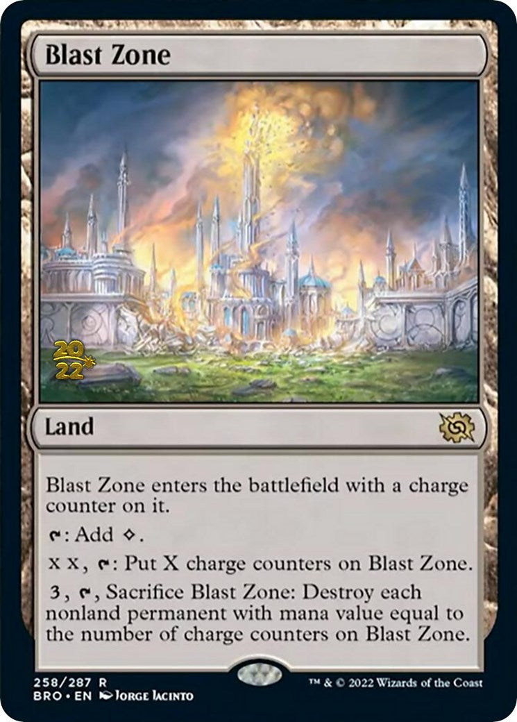 Blast Zone (258) [The Brothers' War: Prerelease Promos] | Enigma On Main