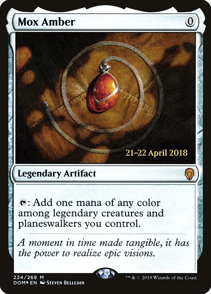 Mox Amber  [Dominaria Prerelease Promos] | Enigma On Main