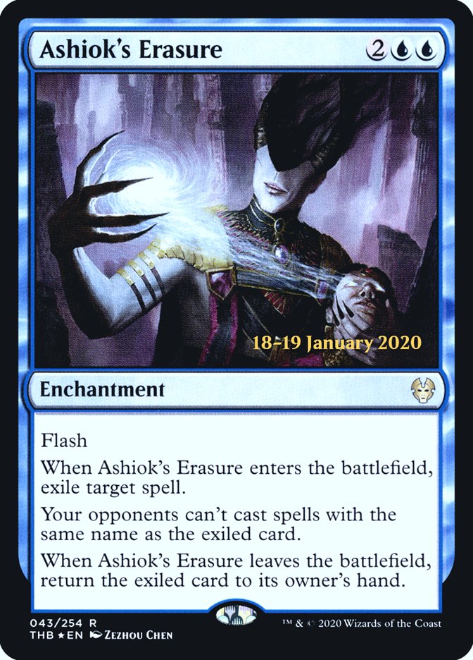 Ashiok's Erasure [Theros Beyond Death Prerelease Promos] | Enigma On Main