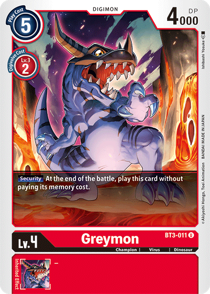 Greymon [BT3-011] [Release Special Booster Ver.1.5] | Enigma On Main