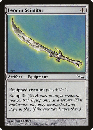 Leonin Scimitar [Mirrodin] | Enigma On Main