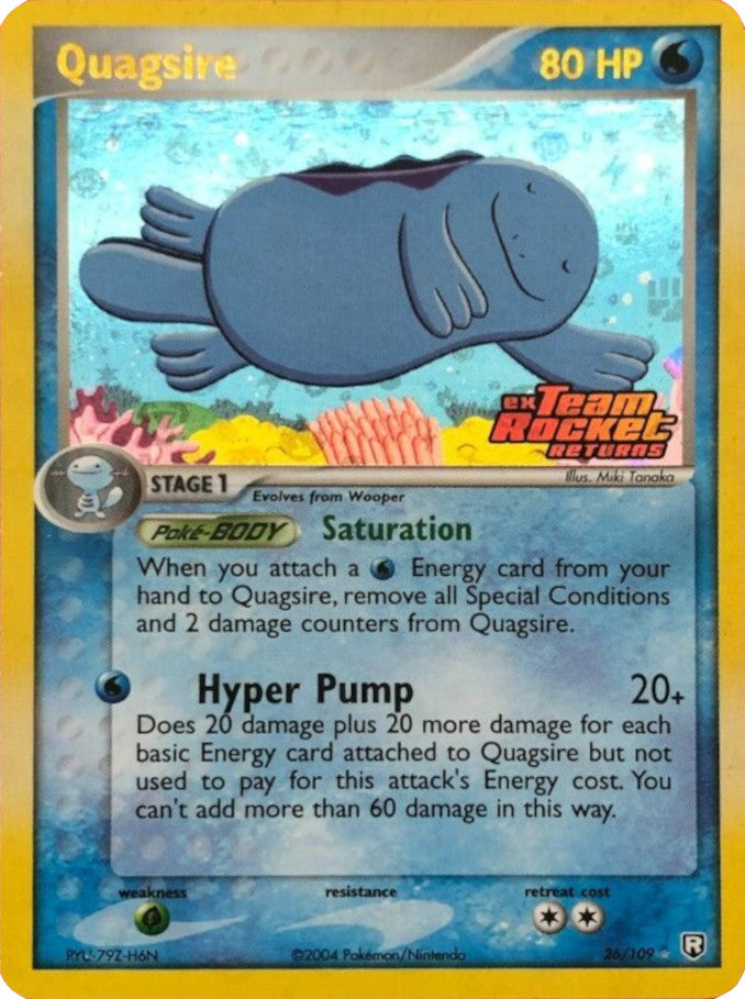 Quagsire (26/109) (Stamped) [EX: Team Rocket Returns] | Enigma On Main