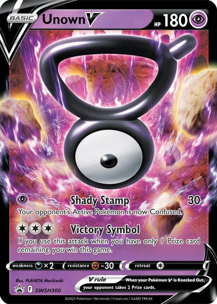 Unown V (SWSH300) [Sword & Shield: Black Star Promos] | Enigma On Main