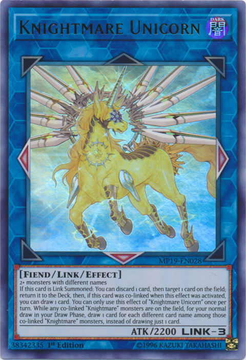 Knightmare Unicorn [MP19-EN028] Ultra Rare | Enigma On Main