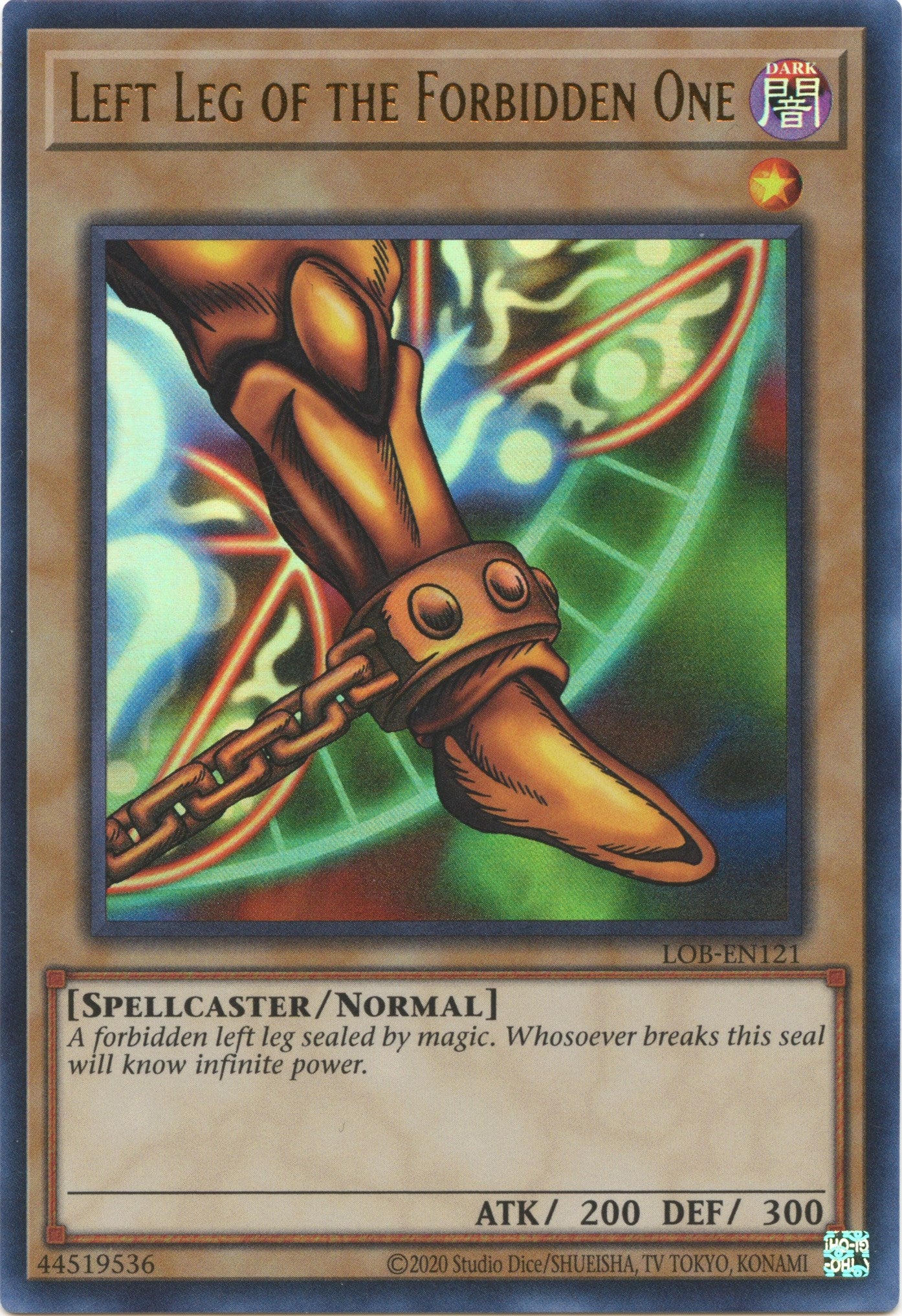 Left Leg of the Forbidden One (25th Anniversary) [LOB-EN121] Ultra Rare | Enigma On Main