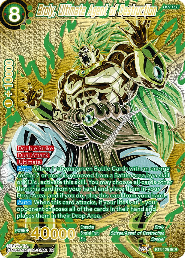 Broly, Ultimate Agent of Destruction (Premium Edition) (BT6-125) [5th Anniversary Set] | Enigma On Main