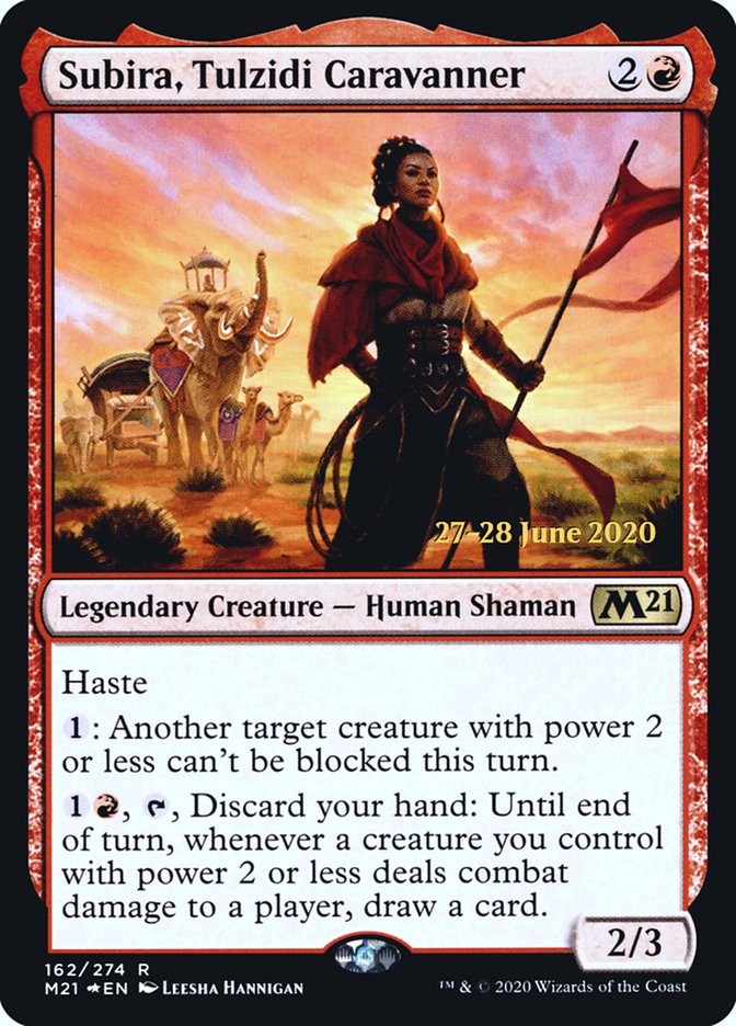 Subira, Tulzidi Caravanner  [Core Set 2021 Prerelease Promos] | Enigma On Main